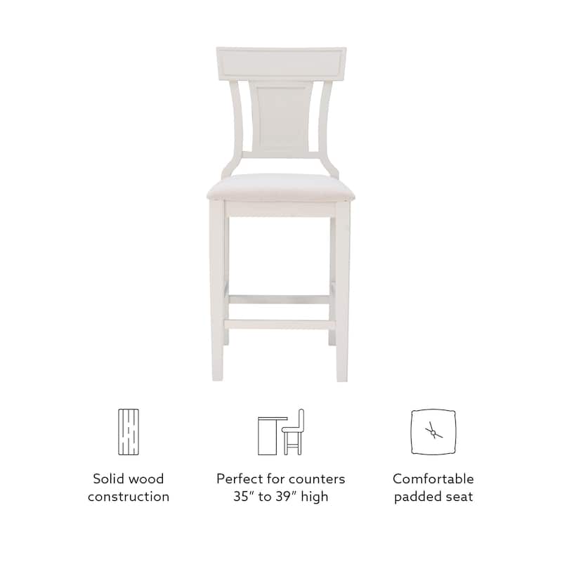 Ryder Handwoven Rattan Farmhouse Counter Stool