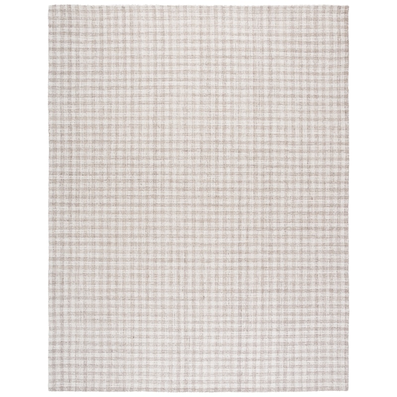 SAFAVIEH Handmade Ebony Katarin Gingham Wool Rug