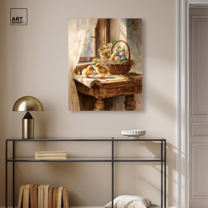 Easter Morn Canvas by Art Remedy, Gallery Wrapped