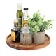 preview thumbnail 1 of 4, MegaChef 12 Inch Acacia Wood Lazy Susan Tray