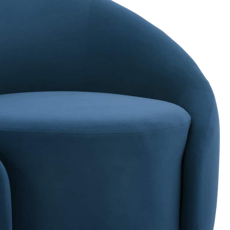 35" Wide Upholstered Swivel Accent Barrel Chairs (Set of 2)