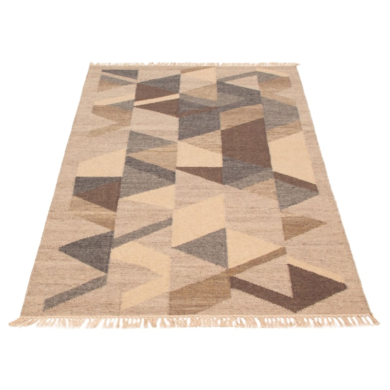 Ankara FW Beige Kilim 5'2" x 8'0" - 5'2 x 8'0
