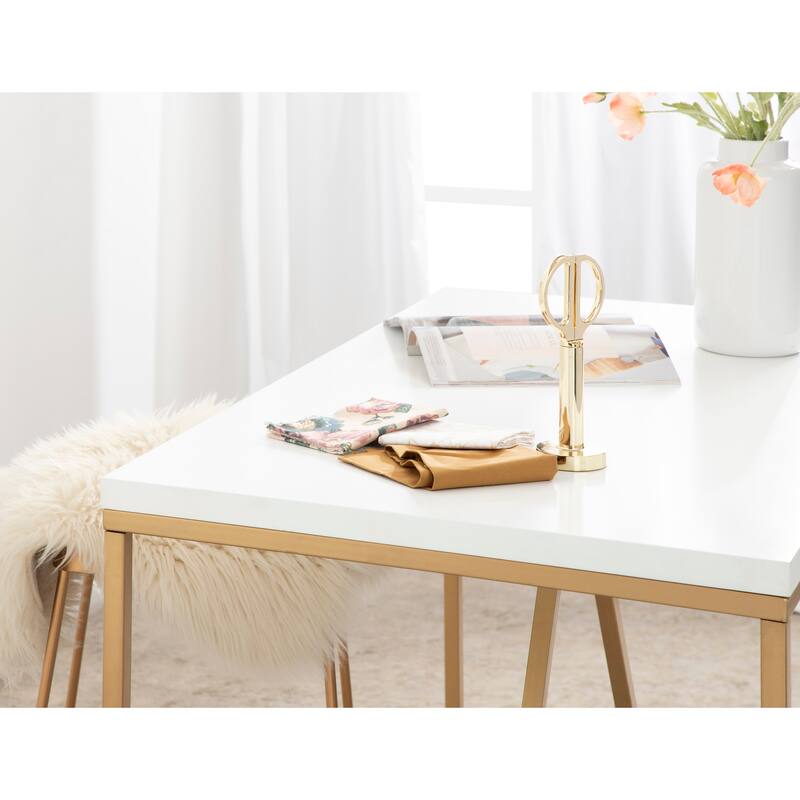 Kate and Laurel Kaya Wood and Metal Counter Height Pub Table - 42x24x36