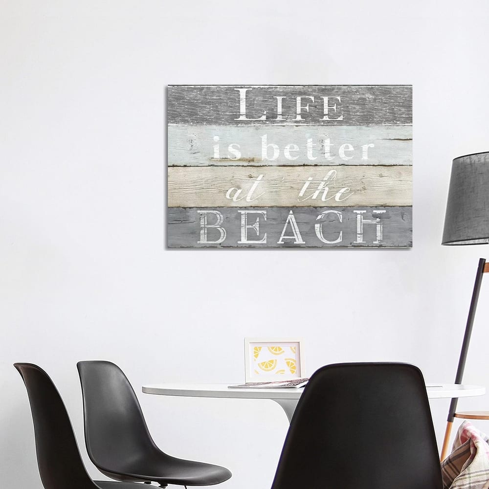 iCanvas "Life Better Beach" by Kelly Donovan Canvas Print