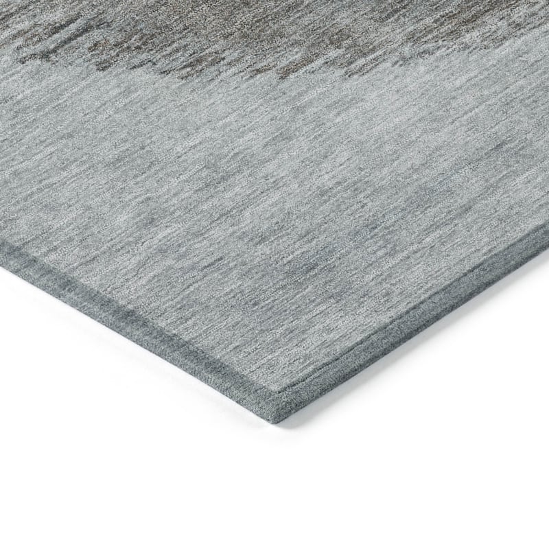 HomeRoots Geometric Transitional Rectangle Outdoor Rug