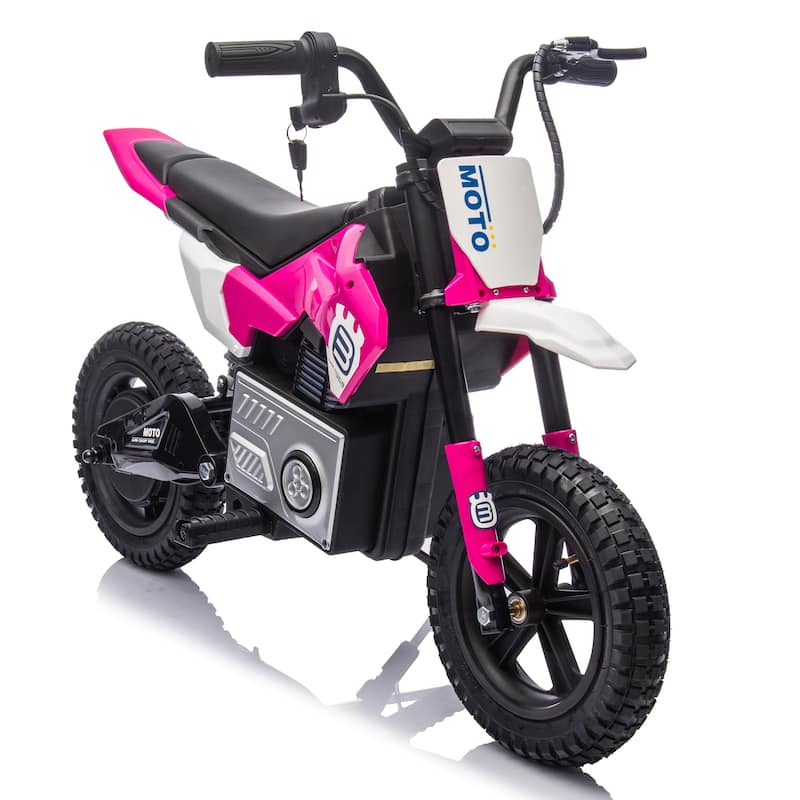 24V Kids Ride On Electric Toy Motocross Motorcycle,200W High Speed Hub Motor,Adjustable speed,For Kids Aged 5-15.