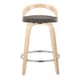 Option Grey PU/Natural Wood/Chrome