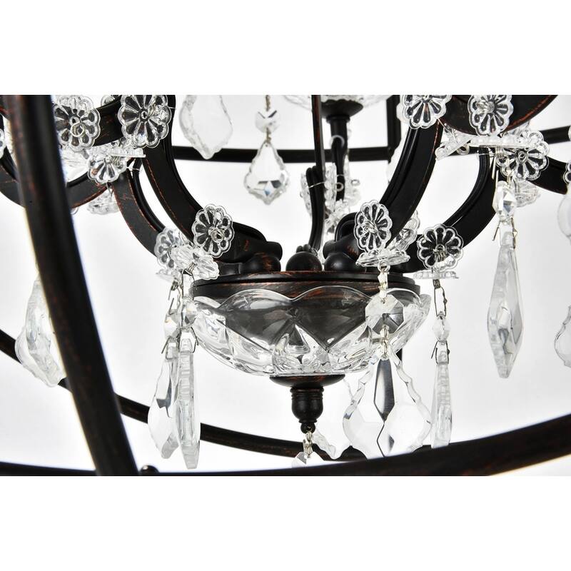Royce Edge 5-Light Dark Bronze Pendant