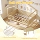 preview thumbnail 9 of 16, Costway Full Size Bed with 2 Storage Drawers, House-shaped Bed Frame