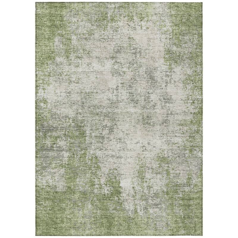 HomeRoots Abstract Transitional Rectangle Outdoor Rug