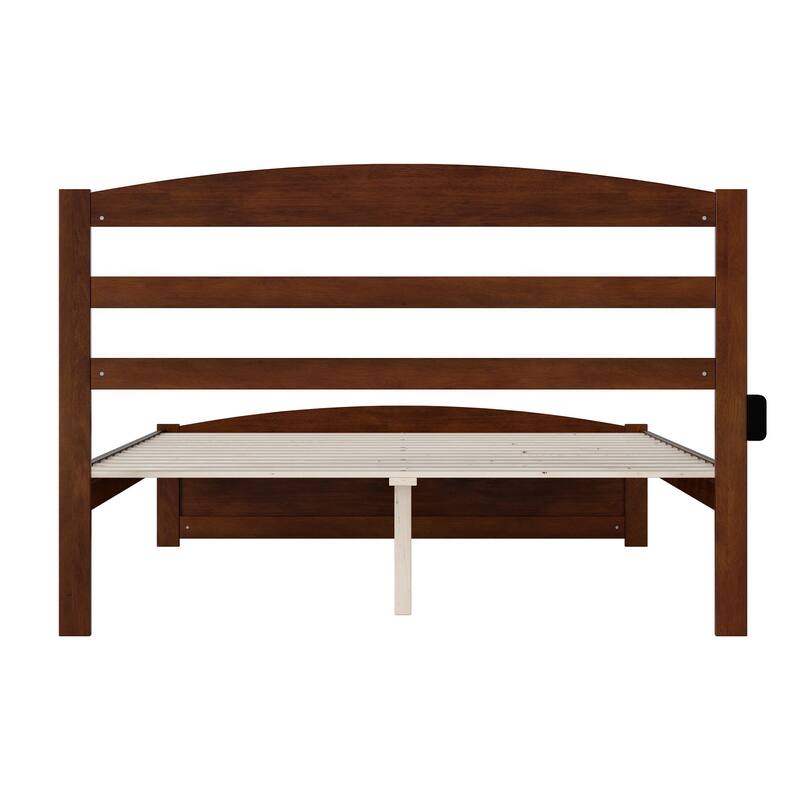 Warren Solid Wood Platform Bed with Footboard