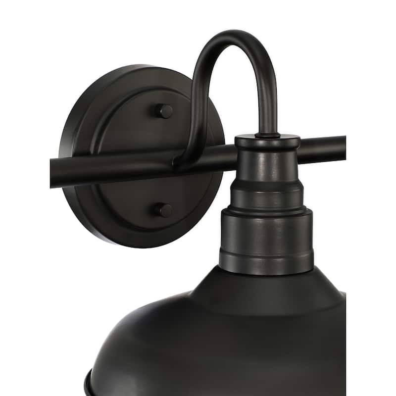 Industrial 3-light Black Metal Bathroom Vanity Light