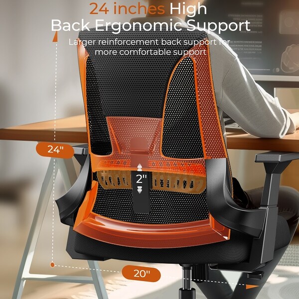CAPOT Ergonomic Desk Chair Mesh Computer Chair Big and Tall