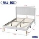 preview thumbnail 35 of 88, AUFANK Upholstered Platform Bed Frame with Headboard Wooden Slats Support