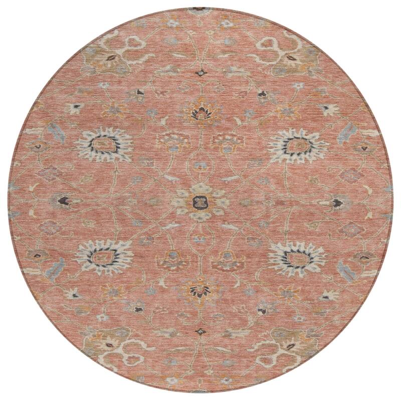 HomeRoots Floral Traditional Rectangle Outdoor Rug