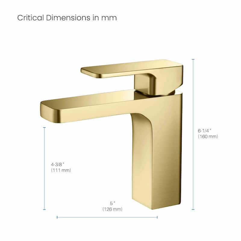 Blaze Single Handle Bathroom Sink Faucet