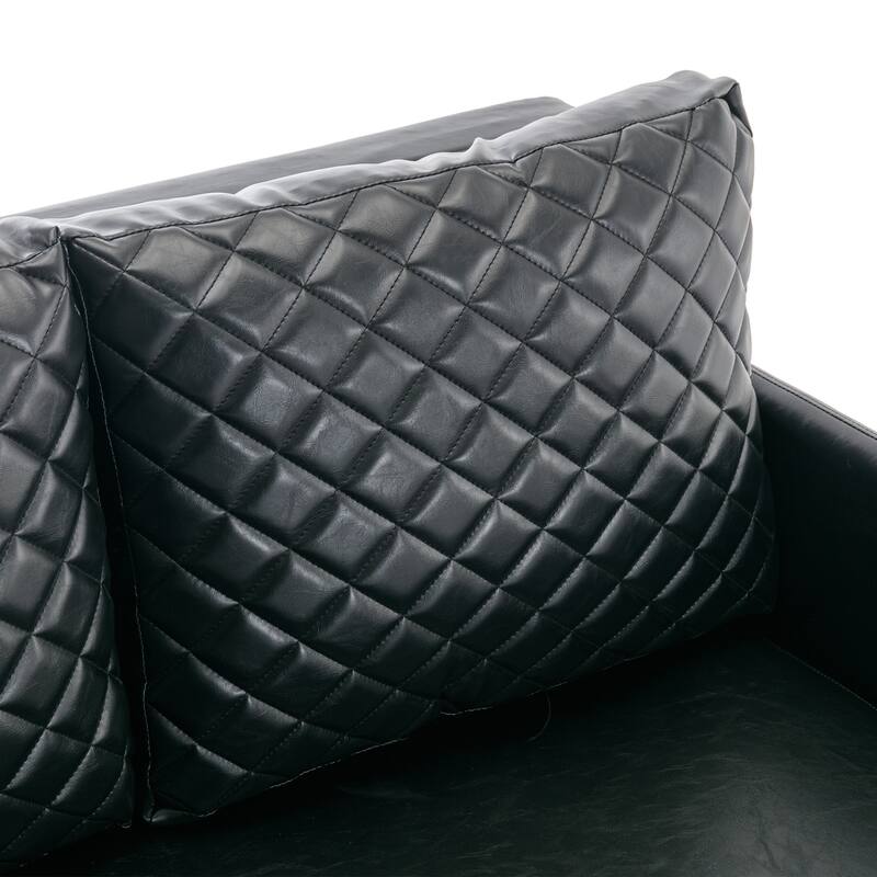 Modern Velvet Loveseat Couch with Pull Out Bed