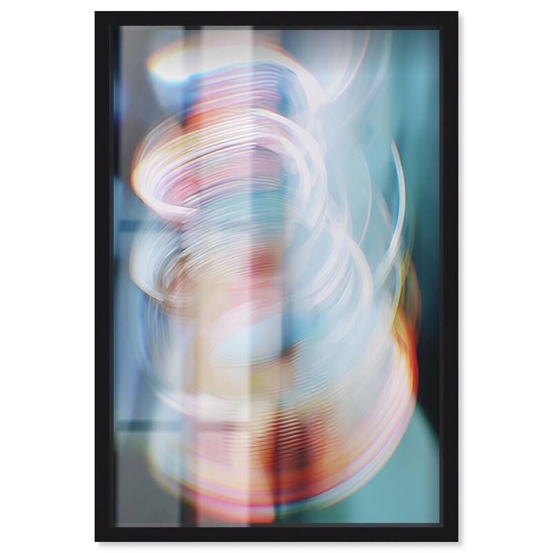 Swirling Light II Shadowbox by Art Remedy - Black - 20" x 30"