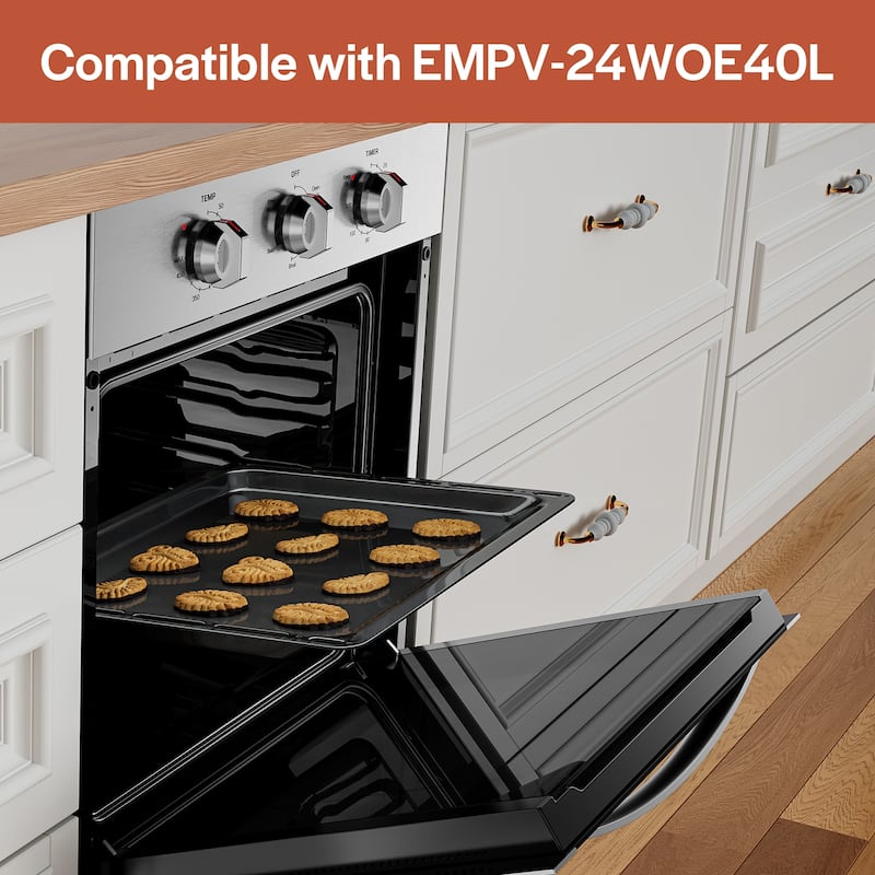 Black Oven Broiling Pan fits Empava 24 " Electric Oven -24WOE40L