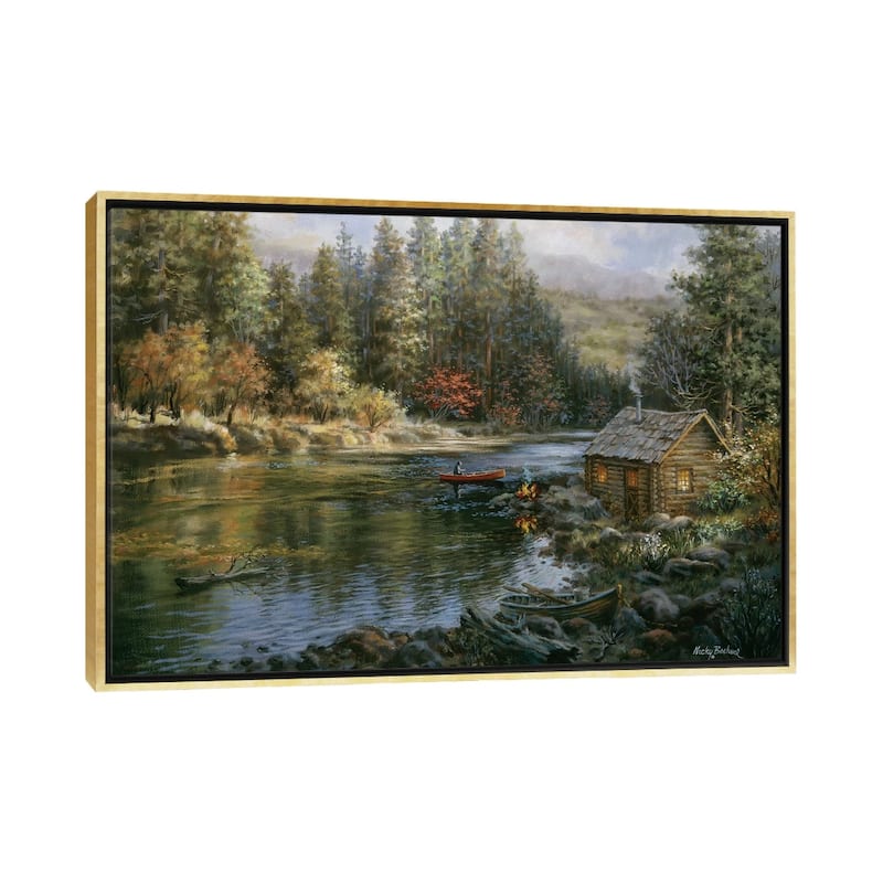 iCanvas "Campers Haven" by Nicky Boehme Framed Canvas Print - Gold - 26x40