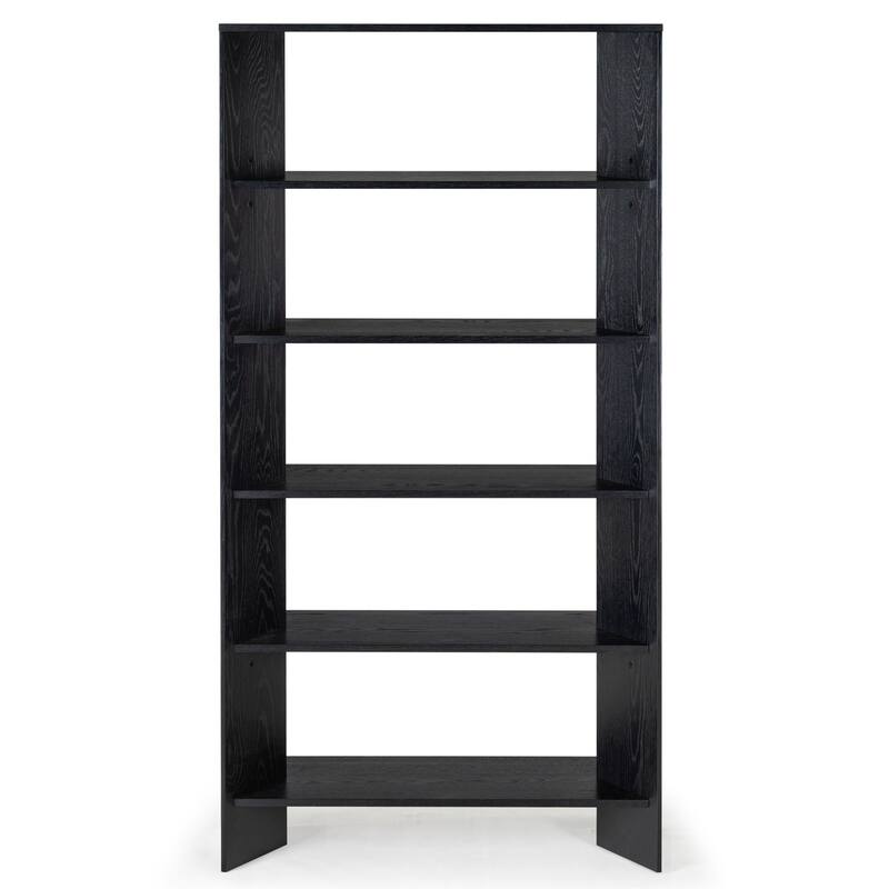 SAFAVIEH Couture Norrington Wood 5 Shelf Bookshelf - 38"W x 15"D x 76"H