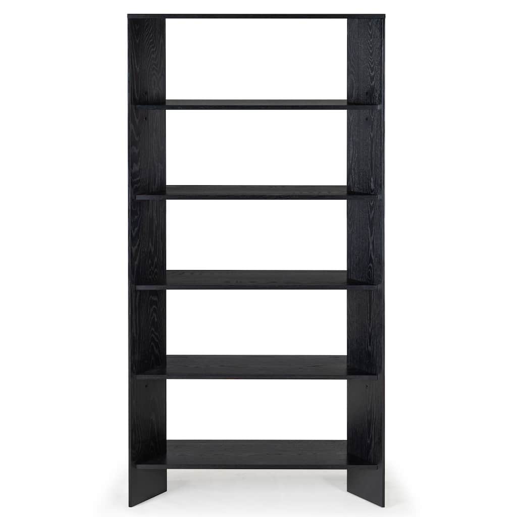 SAFAVIEH Couture Norrington Wood 5 Shelf Bookshelf - 38"W x 15"D x 76"H