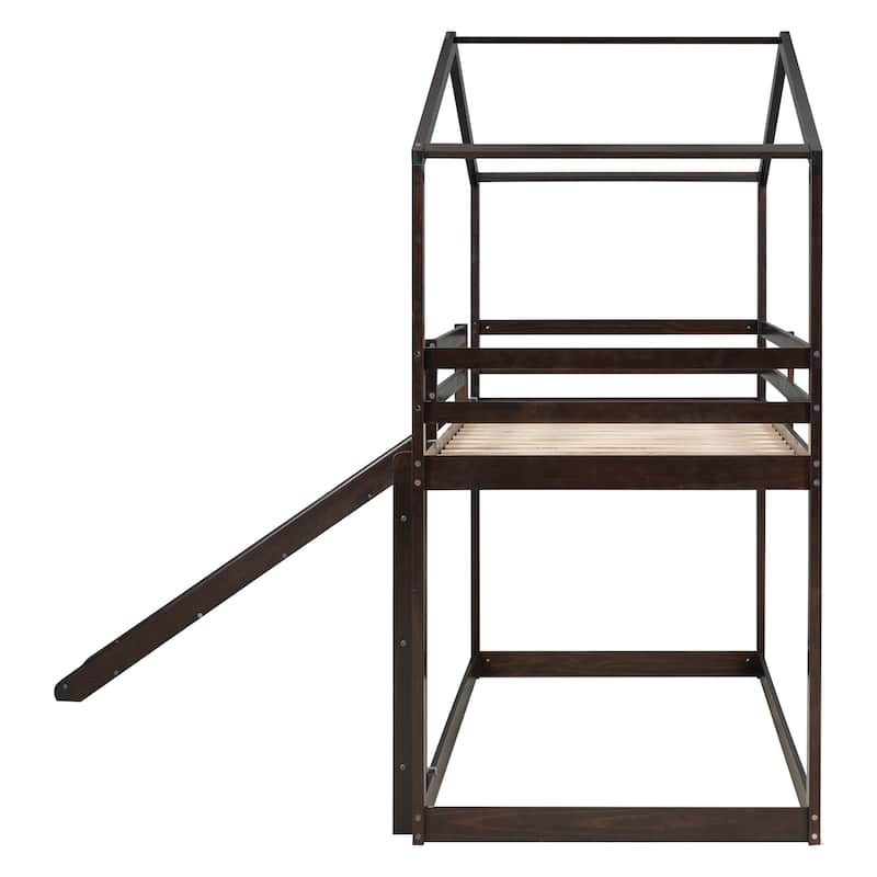 Twin over Twin Bunk Bed with Ladder