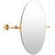 preview thumbnail 4 of 4, Zearing Gold Adjustable 34x24-inch Mirror - 34"H x 24"W
