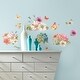 preview thumbnail 3 of 3, Purple & Blue & Pink Lisa Audit Garden Bouquet Wall Decals
