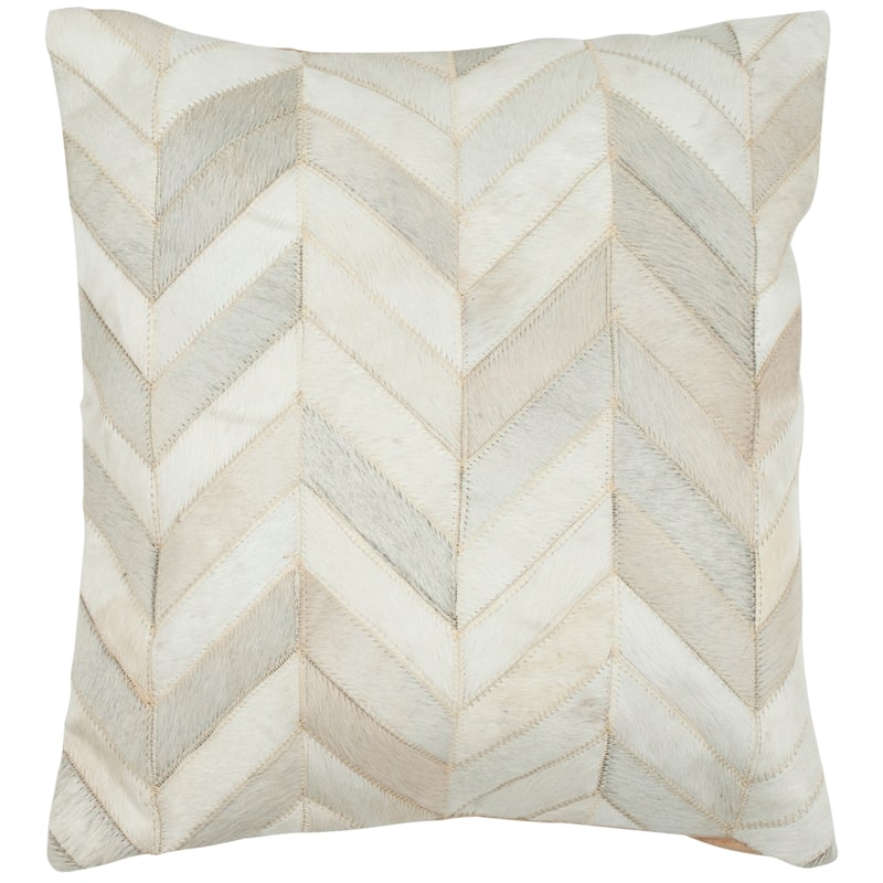 SAFAVIEH Elmyra 14 x 20-inch Marley White Rectangular Decorative Pillow (Set of 2)