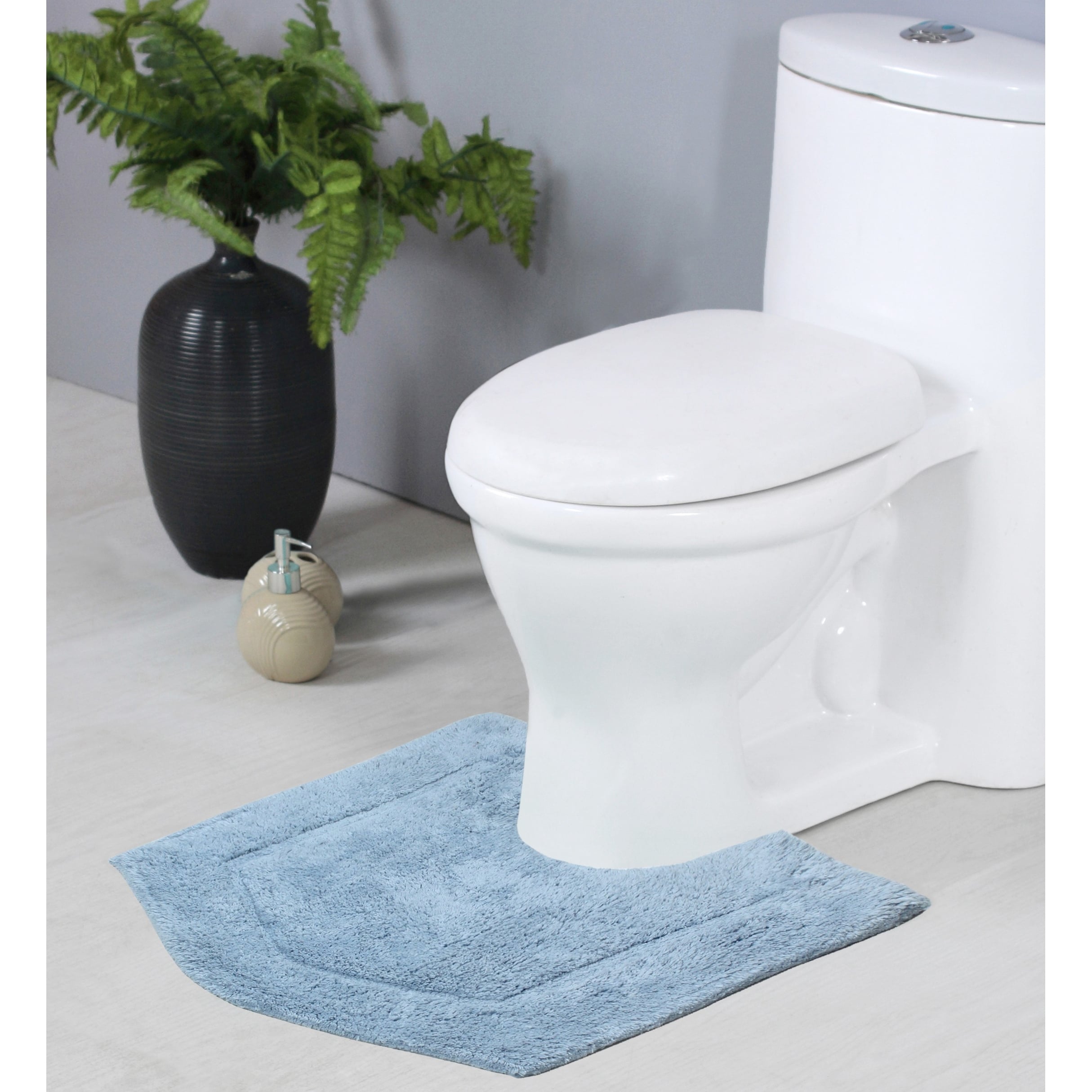 Terry Cloth Bath Mat Washable Bathroom Carpet Absorbent Terrycloth Bath Rug  
