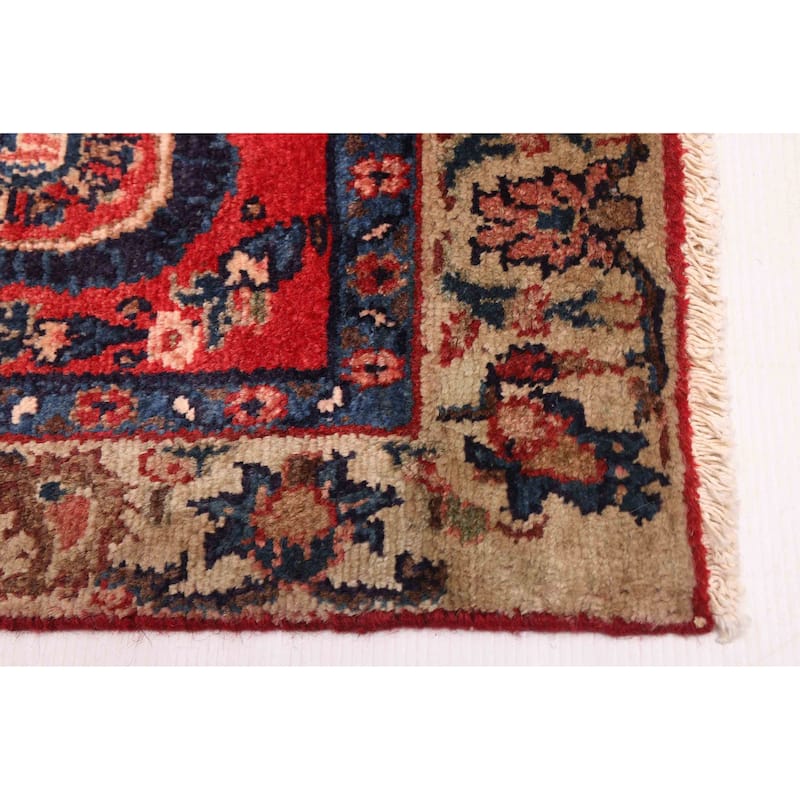 ECARPETGALLERY Hand-knotted Andelz Red Wool Rug - 3'11 x 7'7
