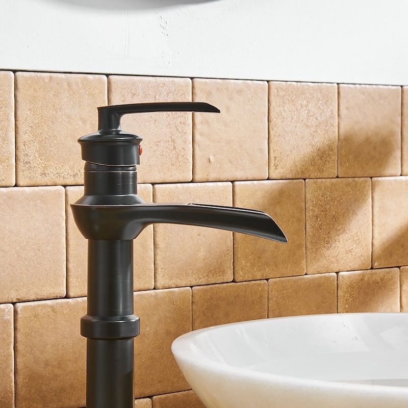 Single Hole Bathroom Faucet with Drain Assembly-Oil Rubbed Bronze - Oil Rubbed Bronze