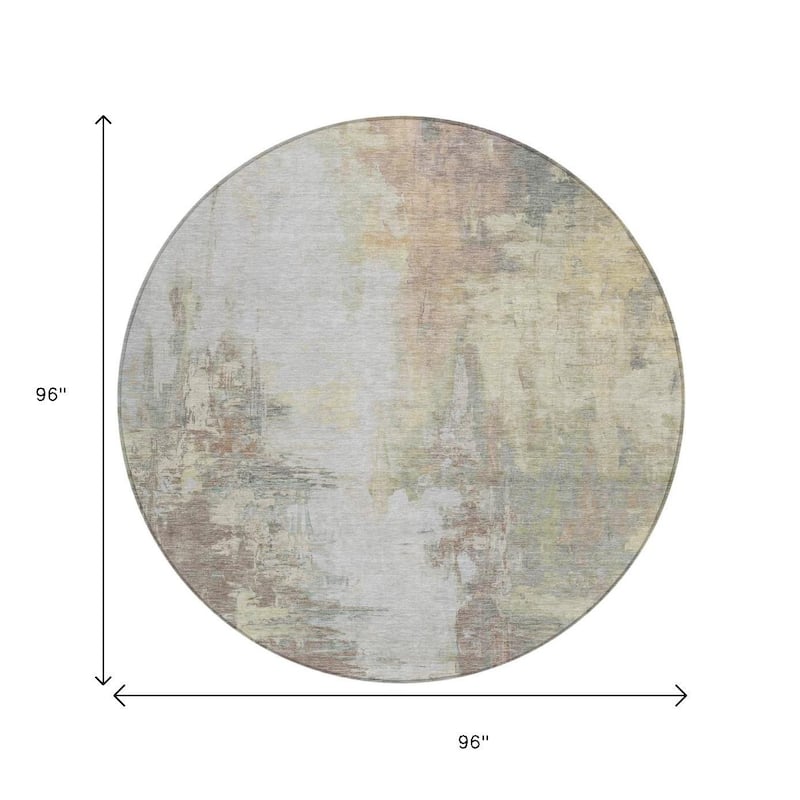 HomeRoots Abstract Transitional Rectangle Outdoor Rug