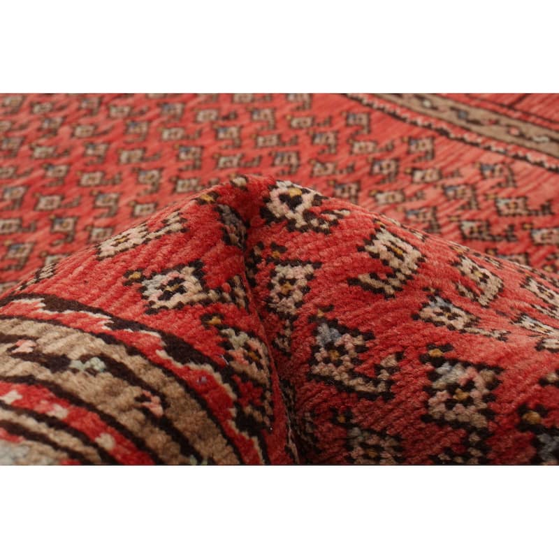 ECARPETGALLERY Hand-knotted Andelz Red Wool Rug - 3'2 x 10'3