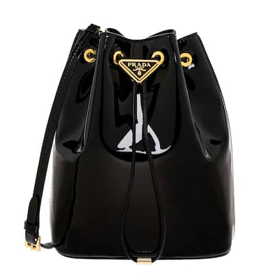 Prada Patent Leather Bucket Bag