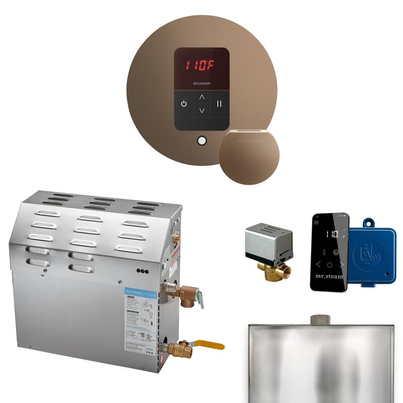 Mr Steam R06C1AAJ0000 Ms Itempo Round with Accessories Package 6 kW - Nouveau Bronze - Nouveau Bronze