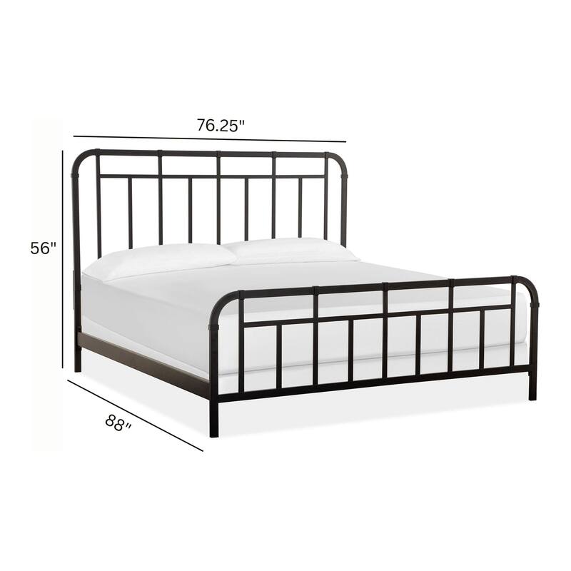 Magnussen Home Harper Springs Forged Iron Metal Bed