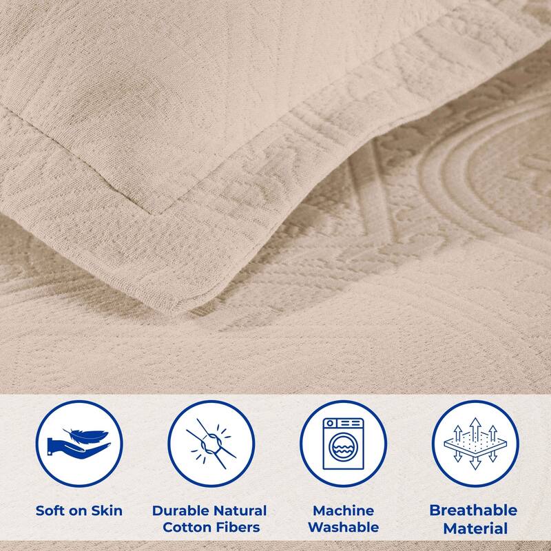 Superior Celtic Circle Cotton Decorative Bedspread Set