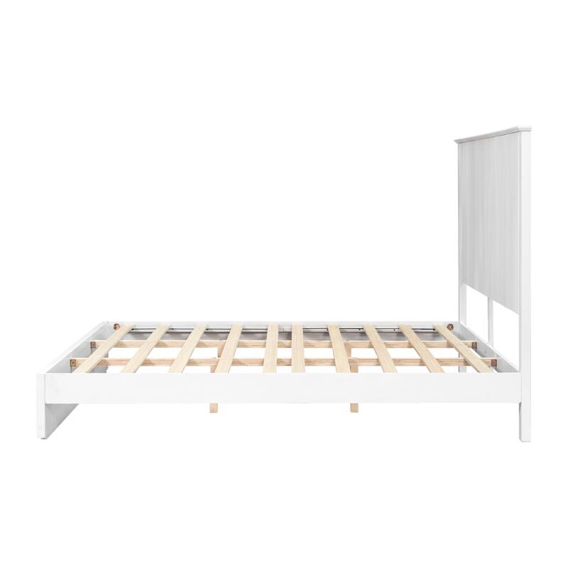 Christopher Knight Home - Brookhaven Modern Wooden Panel Bed with Vertical Slat Headboard