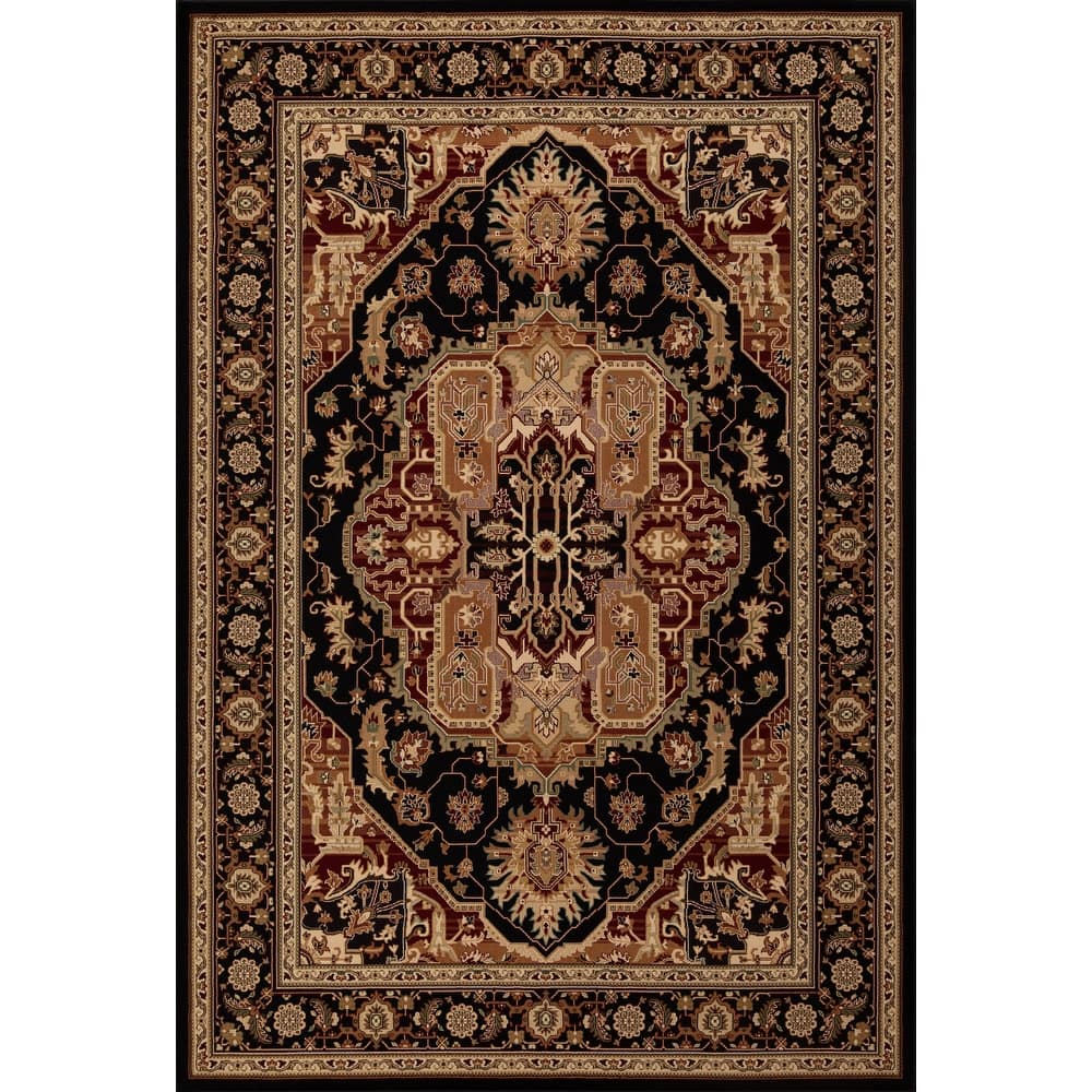 Izmir Collection Beige/Brown Transitional Floral/Botanical Area Rug