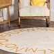 preview thumbnail 64 of 136, Nuloom Alphabet SpinClean Washable Round Rug