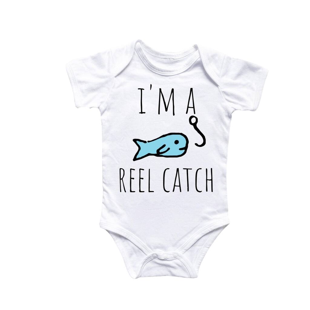 Fishing Fisherman - Baby Boy Girl Clothes Infant Bodysuit Funny Cute Newborn 3