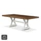 preview thumbnail 4 of 7, Furniture of America Sylmer White 86-inch Wood Expandable Dining Table