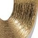 preview thumbnail 9 of 12, Modern Ceramic Textured Oval Cut-Out Vase - Home Decor - 13"