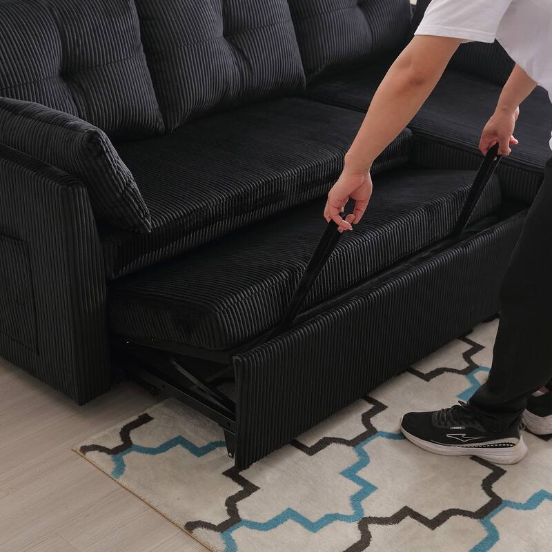 Modular Sectional Sofa L Shaped Modular Couch with Reversible Chaise