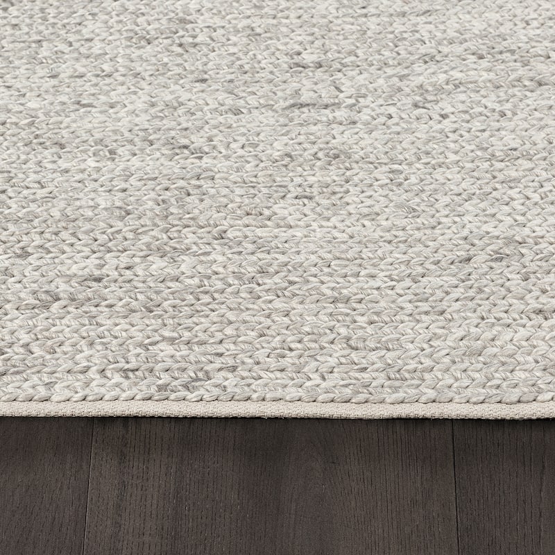 Ben Soleimani Braided New Zealand Wool and Viscose Hand Woven Rug