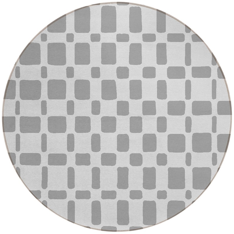 HomeRoots Geometric Transitional Rectangle Outdoor Rug