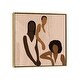preview thumbnail 9 of 13, iCanvas "Stronger Together" by Sarah Dahir Framed Gold - 12x12