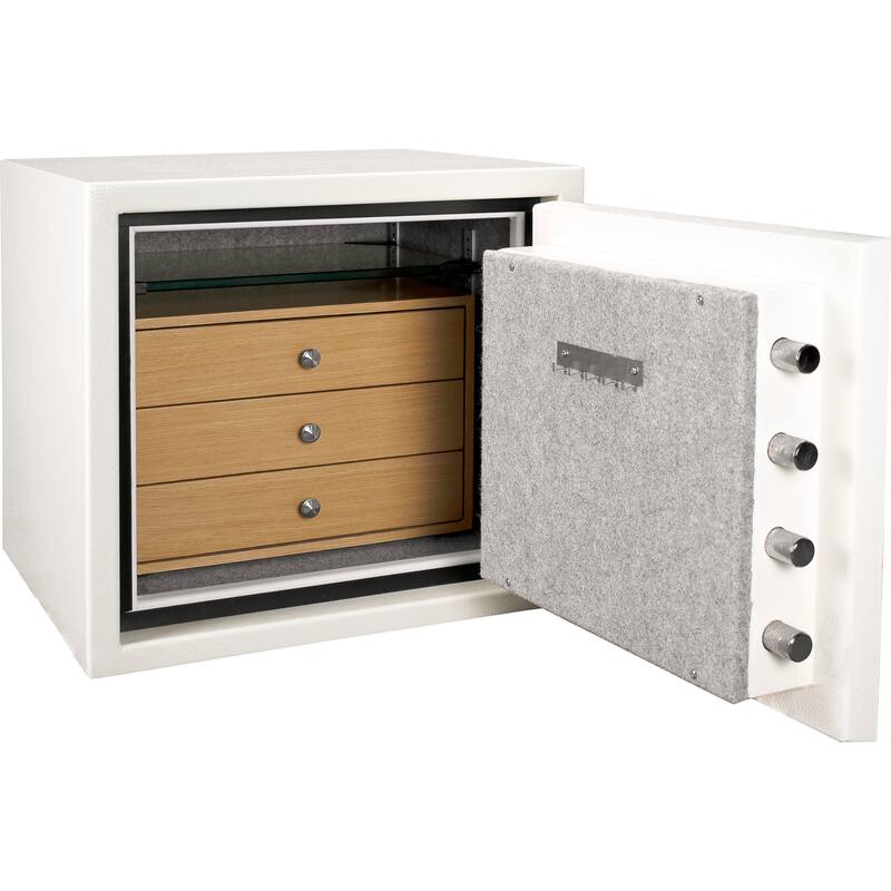 1.91 Cubic Ft Keypad Fireproof Jewelry Safe, White